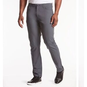 Public Rec All Day Pants Slate Gray Slim Fit Mens Size 36x32 Polyester